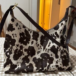 Cowhide and leather Women's Bag